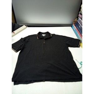 Tri-Mountain Men's Black Polo Shirt Size 4XL Outdoor Active Travel Casual Golf